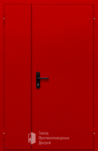 Фото двери «Полуторная глухая (красная)» в Серпухову