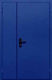 Фото двери «Полуторная глухая (синяя)» в Серпухову