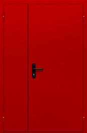 Фото двери «Полуторная глухая (красная)» в Серпухову