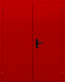 Фото двери «Двупольная глухая (красная)» в Серпухову